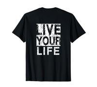 #snirt live your live your life t-shirt, stampa con cappuccio Maglietta