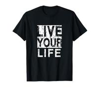 #snirt live your live your life t-shirt, stampa con cappuccio Maglietta