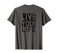 #snirt live your live your life t-shirt, stampa con cappuccio Maglietta