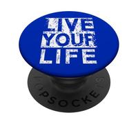 #snirt live your live your life t-shirt, stampa con cappuccio PopSockets PopGrip Adesivo