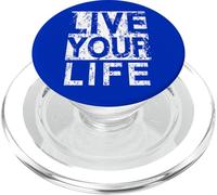 #snirt live your live your life t-shirt, stampa con cappuccio PopSockets PopGrip per MagSafe