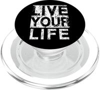 #snirt live your live your life t-shirt, stampa con cappuccio PopSockets PopGrip per MagSafe