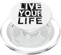 #snirt live your live your life t-shirt, stampa con cappuccio PopSockets PopGrip per MagSafe