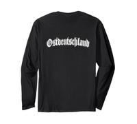 #snirt - Maglietta con cappuccio della Germania orientale, con scritta in lingua tedesca Maglia a Manica