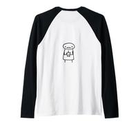 #snirt - Maglietta da uomo con scritta in lingua tedesca Maglia con Maniche Raglan