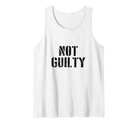 #snirt not guilty - Maglietta con cappuccio, motivo innocente Canotta