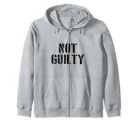 #snirt not guilty - Maglietta con cappuccio, motivo innocente Felpa con Cappuccio
