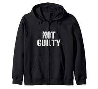 #snirt not guilty - Maglietta con cappuccio, motivo innocente Felpa con Cappuccio