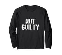 #snirt not guilty - Maglietta con cappuccio, motivo innocente Maglia a Manica