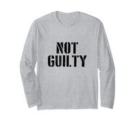 #snirt not guilty - Maglietta con cappuccio, motivo innocente Maglia a Manica