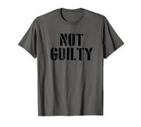 #snirt not guilty - Maglietta con cappuccio, motivo innocente Maglietta
