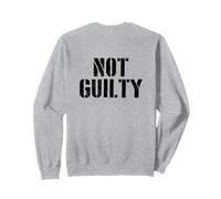 #snirt not guilty T-Shirt Innocenti Hoodie Stampa Free Peace Felpa