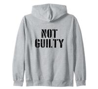 #snirt not guilty T-Shirt Innocenti Hoodie Stampa Free Peace Felpa con Cappuccio