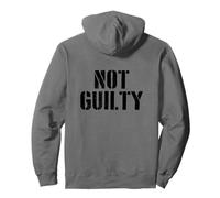 #snirt not guilty T-Shirt Innocenti Hoodie Stampa Free Peace Felpa con Cappuccio