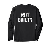#snirt not guilty T-Shirt Innocenti Hoodie Stampa Free Peace Maglia a Manica
