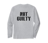 #snirt not guilty T-Shirt Innocenti Hoodie Stampa Free Peace Maglia a Manica