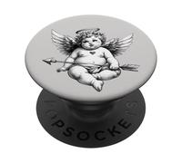 #snirt piccolo angelo denso con freccia e arco Cupido PopSockets PopGrip Adesivo