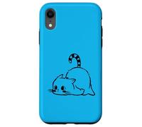 #snirt piccolo gatto pigro t-shirt divertente motivo gattino Custodia per iPhone XR