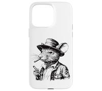 #snirt Topolino con sigaro e cilindro, maglietta con motivo rate Custodia per iPhone 15 Pro Max