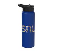 SNL Logo Character Collage Stainless Steel Insulated Water Bottle