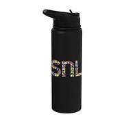 SNL Logo Character Collage Stainless Steel Insulated Water Bottle