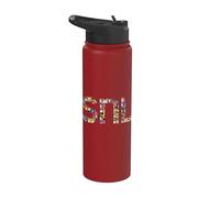 SNL Logo Character Collage Stainless Steel Insulated Water Bottle