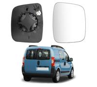 SNMHH Auto Piastra Vetro Specchio Retrovisore per Fiat Qubo Fiorino Citroen Nemo Peugeot Bipper 2008-2020 Specchi di Ricambio Riscaldabile Prevenire Nebbia Specchietti Esterno,Right