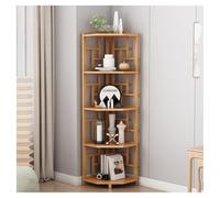 SNMIT Libreria Angolare A 3/4/5 Ripiani, Scaffale Angolare Alto Aperto, Libreria Angolare, Scaffale Portaoggetti In Legno A Forma Di L Per Piccoli Spazi(5-tiers)