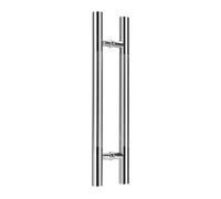 SNMIT Maniglia For Porta Doccia,Maniglie For Porte In Vetro In Acciaio Inossidabile,Maniglia For Porta In Vetro A Doppia Faccia,Bagni Centri Commerciali Uffici Sostituzione Parti(Hole Spacing-30cm)
