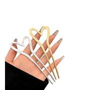 Snmzlc Forcine per capelli francesi da donna, adatte per trecce, chignon e acconciature senza danni ai capelli, in metallo a forma di U, ottima tenuta, adatte per capelli fini e spessi, US292. (13,1