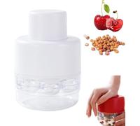 Snocciolatore Ciliegie 7 Fori, togli nocciolo ciliegie Denocciolatore Cherries Snocciolatu Strumento Ciliege Seed Remover Gadget Adatto Frutti Noccioli Rimuove Preparare Marmellata-white-white