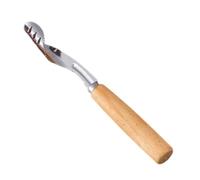 Snocciolatore di frutta per pere in acciaio con manico in legno | Scavatore per pera, cucina, sala da pranzo, ristorante, picnic, campeggio, grigliate