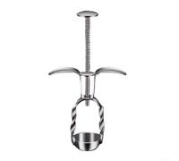 Snocciolatore Frutta in Acciaio Antiruggine - Efficiente per Togliere Noccioli a Ciliegie e Giuggiole - Meccanismo a per Preparazione Dolci e Conserve 8x3x15.6cm