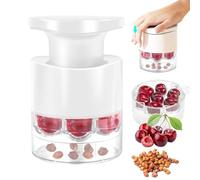Snocciolatore manuale per ciliegie a 7 fori, in ABS, facile da pressare, per rimuovere il nocciolo del biancospino, ideale per cucina, cottura, marmellata, preparazione snack