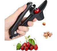 Snocciolatore per ciliegie, 1 confezione in acciaio inox, per olive e ciliegie, con design salvaspazio e multifunzione, per la rimozione di semi di ciliegie