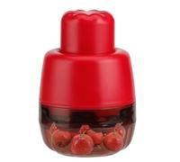 Snocciolatore per ciliegie | Spingere tipo 7 fori rosso | Multifunzionale gadget da cucina Pitter, uva, rosso, biancospino