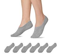 Snocks 6 Paia Calzini Fantasmini Corti in Cotone Organico Unisex - Taglie 35-50