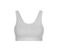 Snocks Bustino da Donna in Morbido Cotone Biologico con Reggiseno Sportivo Senza Ferretto (S, Grigio Chiaro)
