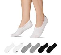 Snocks Calze Uomo Corte Fantasmini Donna - Calzini per Donna Uomo Sneaker Unisex Calze Corti in Cotone Organico Traspiranti - Mix (Nero/Grigio/Bianco) - 47-50