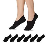 Snocks Calze Uomo Corte Fantasmini Donna - Calzini per Donna Uomo Sneaker Unisex Calze Corti in Cotone Organico Traspiranti - Nero - 47-50
