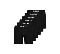 SNOCKS Pantaloncini intimi lunghi 'SNOCKS' nero / bianco Uomo SNOCKS XL