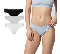 Snocks Perizoma Donna Pizzo 3X Mutande Cotone Intimo Slip