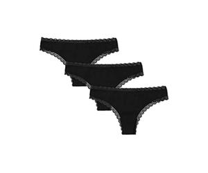 Snocks Perizoma Donna Pizzo 3X Mutande Cotone Intimo Slip