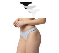 Snocks Tanga da donna in cotone biologico (confezione da 3) - perizoma da donna dal design classico, piacevole da indossare senza tagliare, biancheria intima invisibile nella vita di tutti i giorni, 3