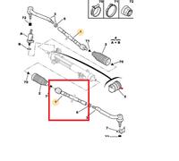 SNODO ASSIALE TESTINA BARRA TIRANTE STERZO CITROEN C5 C5 II 1635769880 3812C8