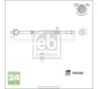 Snodo giunto assiale scatola sterzo Febi Anteriore per AUDI Q4 SKODA ENYAQ VW I