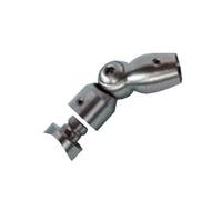 SNODO PER TONDINO CON FISSAGGIO, INOX AISI 304,TIPO BOMBATO - SEDE PIANA x 12,3