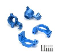 Snodo Sterzo Rc Per Traxxas Per Maxx 4S 89076-4 89086-4 1/10 8932 Anteriore C-mozzi Caster Blocchi Sterzo 8937 In Alluminio RC Auto Parti Aggiornamento(Blue,1set)