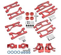 Snodo Sterzo Rc Per Traxxas Per Mini Per Maxx X Per XRT Per VXL 3S Superiore Inferiore Bracci Sospensione C Mozzo Sedile Sterzo Coppa Asse Parti Automobili RC(Red)