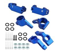 Snodo Sterzo Rc Per Traxxas Per Slash 4X4 2WD 1/10 In Lega Metallo Blocco Sterzo Caster C-Hub Stub Axle Carrier Con Cuscinetto A Sfere Kit RC Auto Parte(Blue)